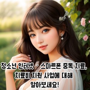 청소년 인터넷ㆍ스마트폰 중독 치료, 치료비 지원 사업에 대해 알아보세요!